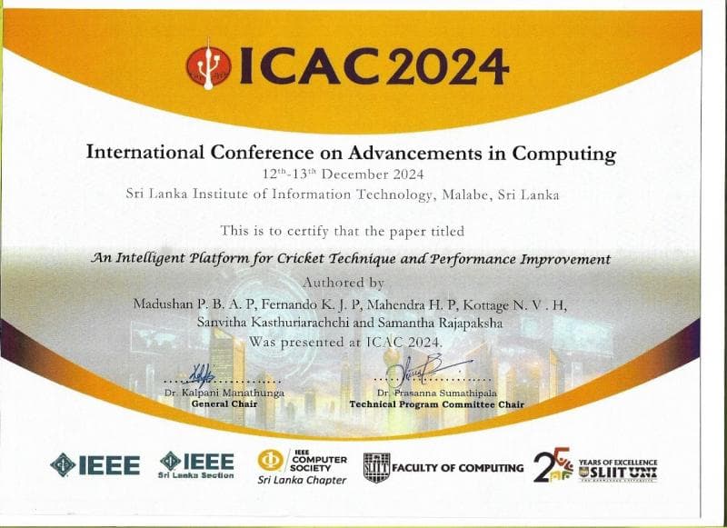 ICAC 2024 Conference Certificate